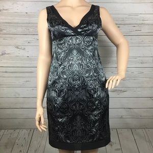 JONESWEAR Black & Silver Sheath Dress